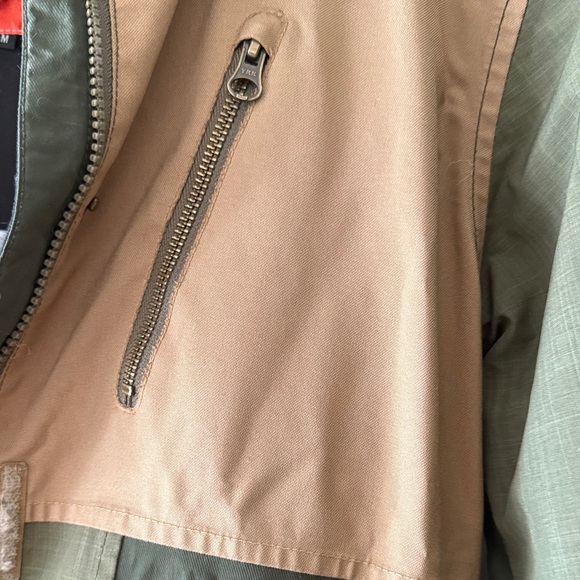 Roxy ski/snowboard Green and Tan Hooded Jacket - Picture 4 of 5